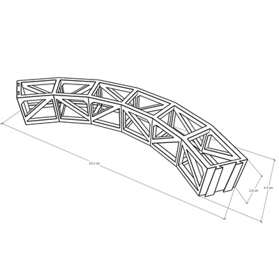 1/4 Round Truss 40*40*R200cm (8pcs / group)